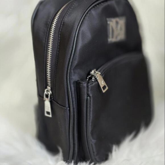 Black Backpack with Silver Logo - Picture 2 of 4